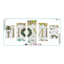 Charger l&#39;image dans la galerie, 5pcs/set home - peinture en diamant ronde - 95x45cm

