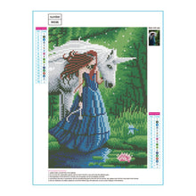 Charger l&#39;image dans la galerie, Cheval de déesse - diamant rond complet - 40x30cm
