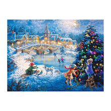 Charger l&#39;image dans la galerie, Veille de Noël - diamant rond complet - 40x30cm

