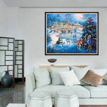 Charger l&#39;image dans la galerie, Veille de Noël - diamant rond complet - 40x30cm
