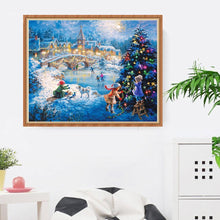 Charger l&#39;image dans la galerie, Veille de Noël - diamant rond complet - 40x30cm

