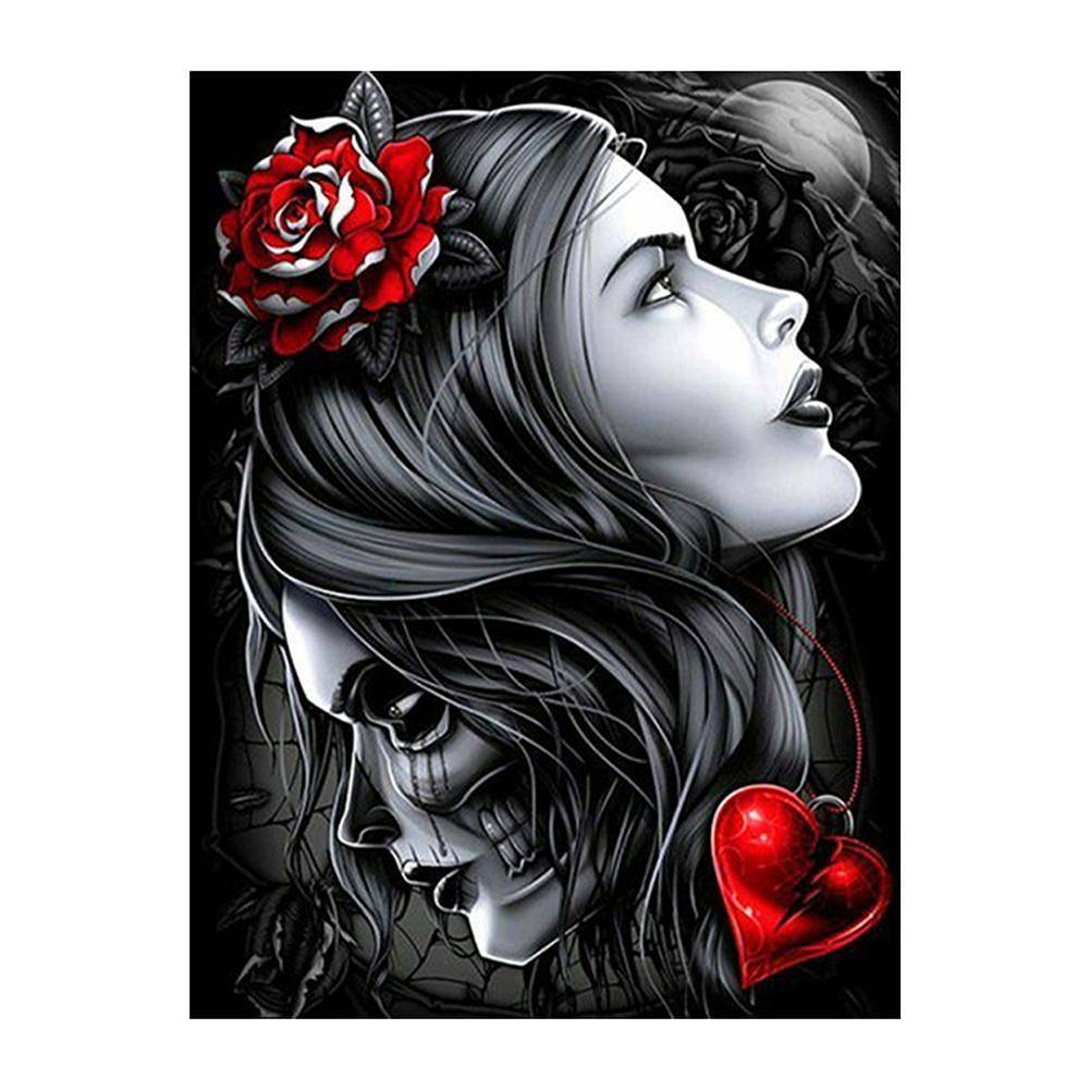 Sorcière de beauté - diamant rond complet - 30x40cm