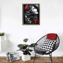 Charger l&#39;image dans la galerie, Sorcière de beauté - diamant rond complet - 30x40cm
