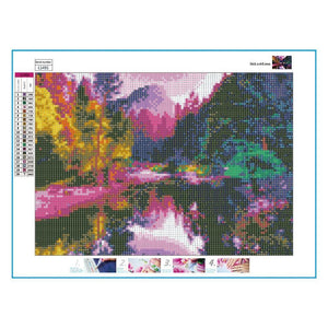 Paysage romantique - peinture en diamant complet - 40x30cm