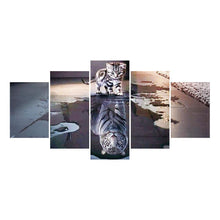 Charger l&#39;image dans la galerie, Chat de réflexion 5 - image - diamant rond complet - 95x45cm
