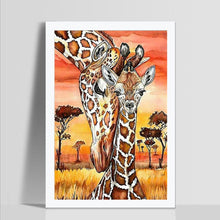 Charger l&#39;image dans la galerie, Deers - peinture en diamant complet - 30x40cm
