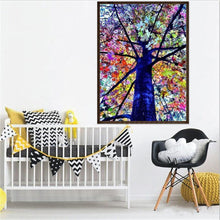 Charger l&#39;image dans la galerie, Érable coloré - diamant rond complet - 30x40cm
