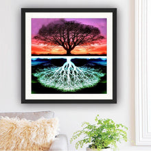 Charger l&#39;image dans la galerie, Arbre - peinture en diamant complet - 30x30cm
