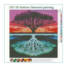 Charger l&#39;image dans la galerie, Arbre - peinture en diamant complet - 30x30cm
