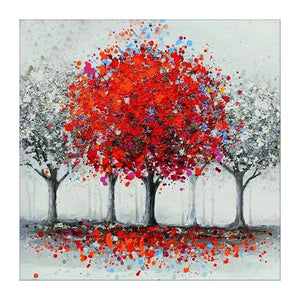 Arbre - peinture en diamant complet - 30x30cm