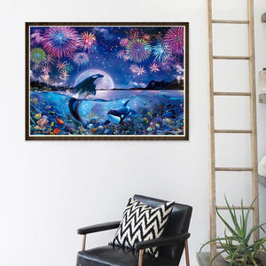Montagne de lever de soleil - peinture complète de diamant - 30x40cm