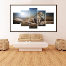 Charger l&#39;image dans la galerie, Lion 5 - photos - diamant rond complet - 95x45cm
