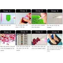 Charger l&#39;image dans la galerie, 5pcs/set beauty - peinture en diamant ronde - 95x45cm
