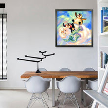 Charger l&#39;image dans la galerie, Pingouin de bonhomme de neige - peinture complète de diamant - 30x30cm
