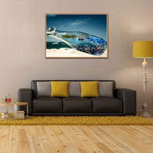 Charger l&#39;image dans la galerie, Bouteille de mer - diamant rond complet - 30x40cm
