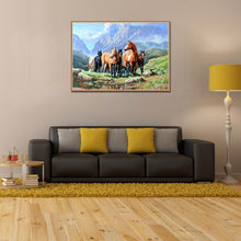 Charger l&#39;image dans la galerie, Chevaux - peinture en diamant complet - 30x40cm
