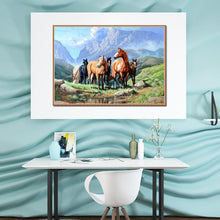Charger l&#39;image dans la galerie, Chevaux - peinture en diamant complet - 30x40cm
