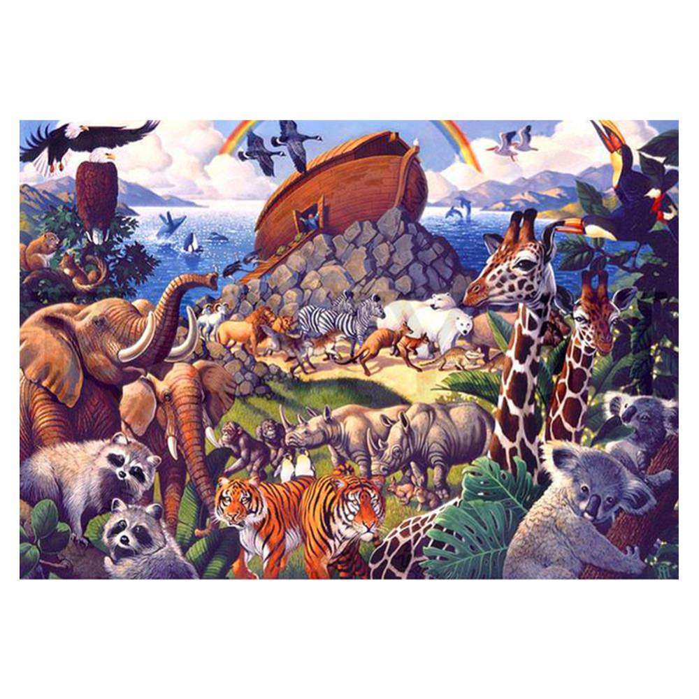 Animal - diamant rond complet - 30x40cm