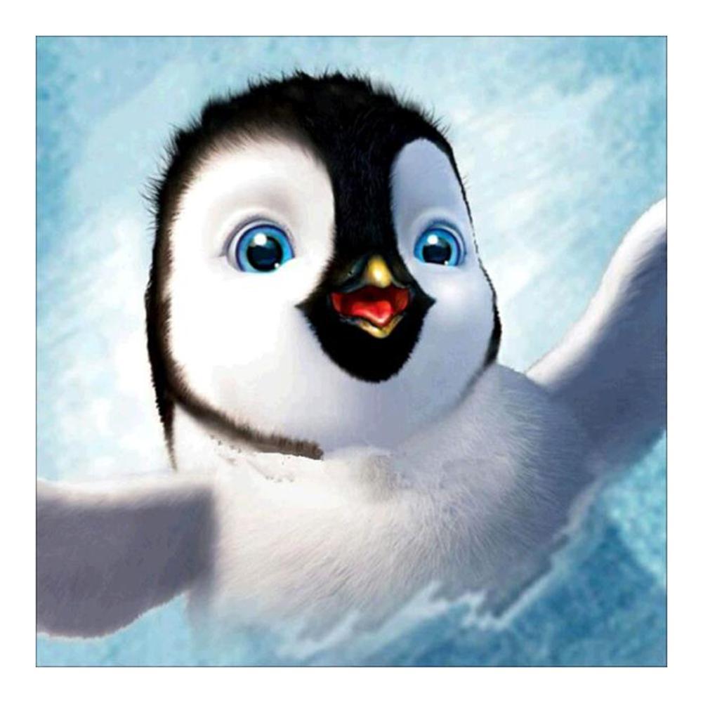 Pingouin - peinture en diamant complet - 30x30cm