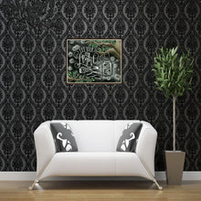 Charger l&#39;image dans la galerie, Tableau noir d’arbre - diamant rond complet - 25x30cm

