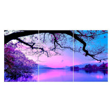 Charger l&#39;image dans la galerie, 3pcs/set nuage violet - peinture complète diamant - 80x40cm
