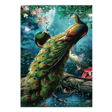 Charger l&#39;image dans la galerie, Paon - peinture en diamant complet - 30x40cm
