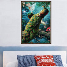 Charger l&#39;image dans la galerie, Paon - peinture en diamant complet - 30x40cm
