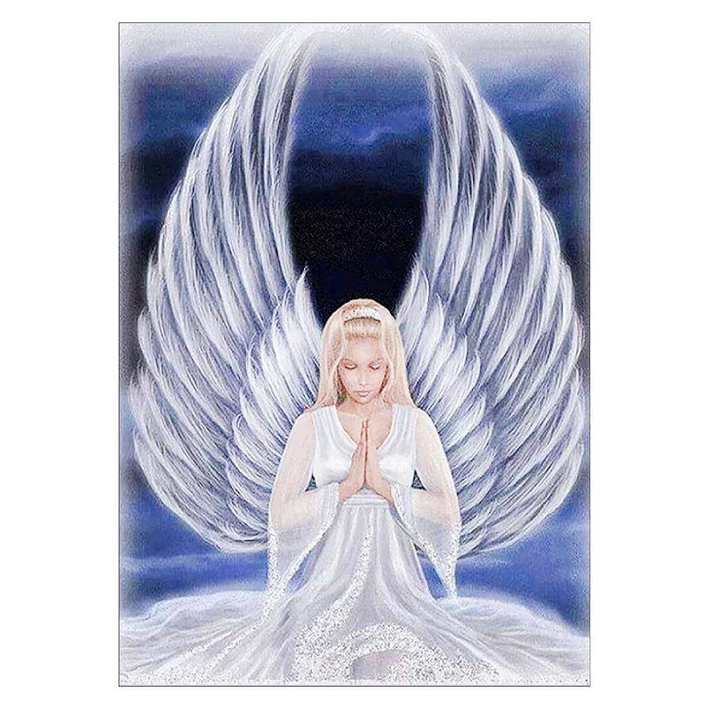 Ailes d’ange - diamant rond complet - 30x40cm