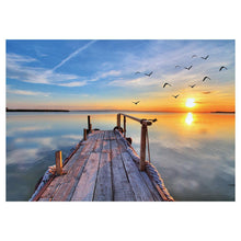 Charger l&#39;image dans la galerie, Sunset sea - peinture diamant pleine - 40x30cm

