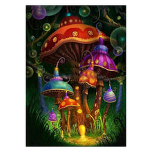 Charger l&#39;image dans la galerie, Champignon magnifique - diamant rond complet - 40x30cm
