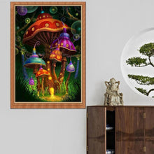 Charger l&#39;image dans la galerie, Champignon magnifique - diamant rond complet - 40x30cm
