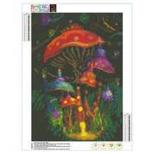 Charger l&#39;image dans la galerie, Champignon magnifique - diamant rond complet - 40x30cm
