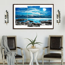Charger l&#39;image dans la galerie, 3pcs/set vue sur la mer - peinture complète en diamant - 80x45cm
