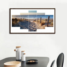 Charger l&#39;image dans la galerie, 5pcs/set beach - peinture en diamant ronde - 95x45cm

