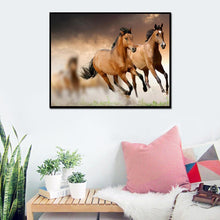 Charger l&#39;image dans la galerie, Course de cheval - peinture complète de diamant - 30x25cm
