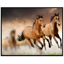 Charger l&#39;image dans la galerie, Course de cheval - peinture complète de diamant - 30x25cm
