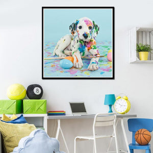 Animal de couleur - peinture de diamant complète - 30x30cm