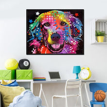 Charger l&#39;image dans la galerie, Chien magnifique - peinture en diamant complet - 30x25cm
