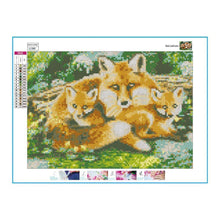 Charger l&#39;image dans la galerie, Loup - diamant rond complet - 40x50cm

