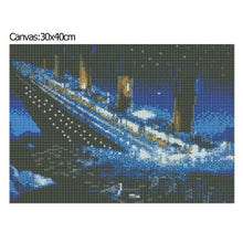 Charger l&#39;image dans la galerie, Titanic - diamant rond complet - 30x40cm
