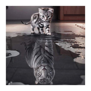 [Multi-Taille en option]Chat-  Daimond Painting