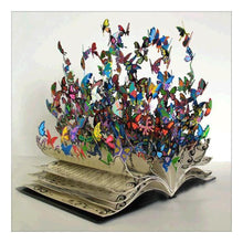 Charger l&#39;image dans la galerie, Livre - peinture diamant pleine - 30x30cm

