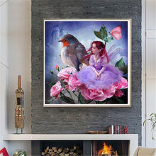 Charger l&#39;image dans la galerie, Fille - diamant rond complet - 35x35cm
