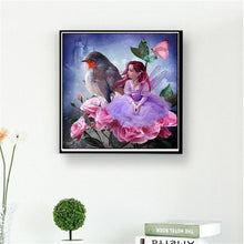 Charger l&#39;image dans la galerie, Fille - diamant rond complet - 35x35cm
