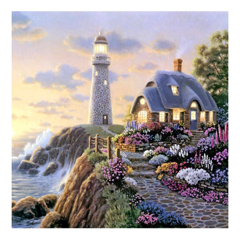 Lumière - diamant rond complet - 35x35cm