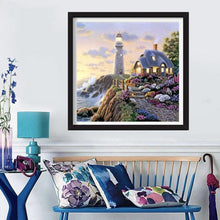 Charger l&#39;image dans la galerie, Lumière - diamant rond complet - 35x35cm
