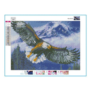 Ailes d’aigle - peinture en diamant complète - 40x50cm