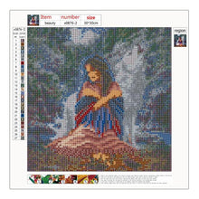 Charger l'image dans la galerie, Fille de loup - peinture complète de diamant - 30x30cm

