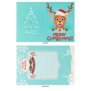 8pcs/Set-Christmas-Diamond Cartes de voeux