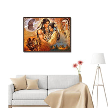 Charger l&#39;image dans la galerie, Aborigènes - diamant rond complet - 40x30cm
